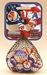 Mega Marbles - USA MARBLES NET (1 Shooter Marble, 24 Player Marbles & 2 Display Rings)