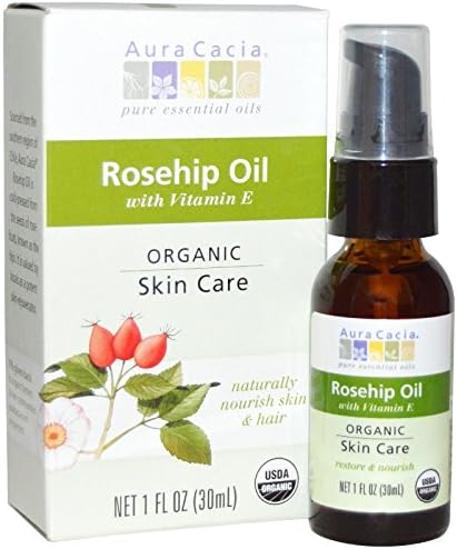 Aura Cacia, Organic, Rosehip Oil, Skin Care, 1 fl oz (30 ml)(pack of 2)