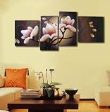 Modern Oil Painting on Canvas Stretched - Bloom in dusk