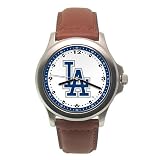 Los Angeles Dodgers MLB Rookie Watch with Leather Band - Men's