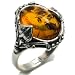 Certified Genuine Honey Amber and Sterling Silver Filigree Oval Ring Sizes 5,6,7,8,9,10,11,12 Certified Genuine Honey Amber and Sterling Silver Filigree Oval Ring Sizes 5,6,7,8,9,10,11,12