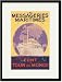 Black Framed/Matted Print 17x23, Take a Cruise around the World with Les Messageries ...