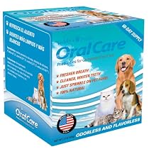 Teddy's Pride� Oral Care is a tasteless and odorless powder that you sprinkle on your pet's food once a day.