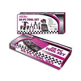 The Original Pink Box PB20TK Home Repair Set, Pink, 20-Piece by The Original Pink Box