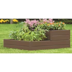 Suncast RBD939 48-Inch by 48-Inch by 18-Inch 6 Panel Tiered Resin Raised Garden Kit: Patio, Lawn &amp; Garden