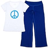 Blue Peace Pajamas for Juniors M 6