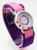 Reflex - Boys Boxed Pink/Purple Time Tutor/Teacher Velcro Watch