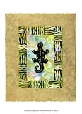 Ancient Amphibians II by Nancy Slocum. CANVAS with 3/4 inch bars. 6.92 inches width by 7.80 inches height. Highest Quality Art Poster Print