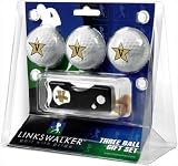 Vanderbilt Commodores 3 Golf Ball Gift Pack w/ Spring Action Tool - NCAA College Athletics