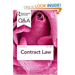 Q&A Contract Law 2011-2012 (Questions and Answers)