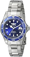 Invicta Pro Diver Men's Quartz Watch with Blue Dial  Analogue display on Silver Stainless Steel Bracelet 9204