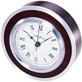 Seth Thomas Nelson White Dial Mahogany Finish with Metal Case Alarm Clock