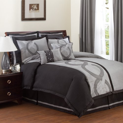 Lush Decor Talon 8-Piece Comforter Set, California King Lush Decor Talon 8-Piece Comforter Set, California King