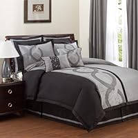 Lush Decor Talon 8-Piece Comforter Set, California King