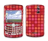 Red Polka Dots Design Decal Protective Skin Sticker for Blackberry Curve