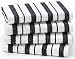 Black Stripe - 4 Pack Oversized Dish Cloth sets in Spice by Cotton Craft - Size 15x15 - Pure 100% Co
