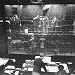 Plotters at Air Defense Control Center Writing Data Backward on Plotting Board with L...