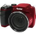 Rollei Powerflex Digitalkamera 210 HD (16 Megapixel, 21-fach optischer Zoom, 25 mm Weitwinkelobjektiv, HD Video, 7,62 cm (3 Zoll) Display) rot