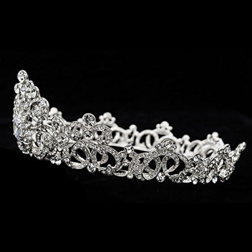 Vintage Flower Crown Wedding Tiara for Bridal or Women Hair Jewelry Accessories with Swarovski Crystal SHA8714