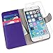 iPhone 6 Case, BUDDIBOX [Wallet Case] Premium PU Leather Wallet Case with [Kickstand] Card Holder and ID Slot for Apple iPhone 6, (Purple with Pink)