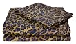 Regal Collection 300-Thread-Count Leopard Print Twin Sheet Set, Brown