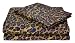 Regal Collection 300-Thread-Count Leopard Print Twin Sheet Set, Brown