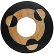 1" Double Flare Black and Crocodile Wood Tunnel
