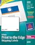 Avery Print-to-the-Edge Shipping Labels for Color Laser Printers and Copiers, 3.75 x 4.75 Inch, Pack of 100 (6878)