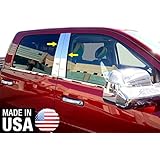 Made In USA! 2009-2015 Dodge Ram Crew/Mega Cab 4PC Stainless Steel Chrome Pillar Post Trim