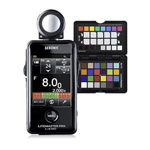 Sekonic Corporation 401-478CCPP LITEMASTER PRO L-478D with X-Rite ColorChecker Passport and Gray Balance Card (Black)