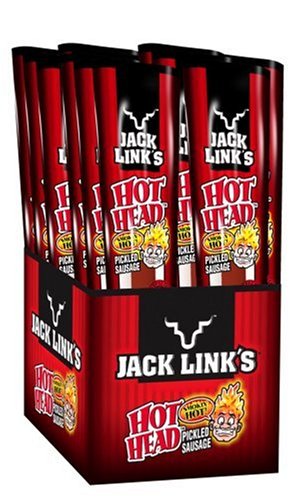 Jack Links Pickled Sausage, Hot Head, 1.7-Ounce Units (Pack of 24) by Jack Links