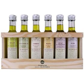 Parfum des Oliviers Assortment Rack: 6 Speciality Olive Oils by Le Parfum des Oliviers