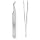 Stainless Steel Satin Finish Curved Fine Tip Forceps, 4-1/2" Length, For Single Use (Pack of 100)