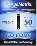 AgaMatrix WaveSense Presto Test Strips, 50 Count Box