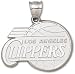 Los Angeles Clippers Solid Sterling Silver Basketball Logo Giant Pendant