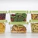 OXO Good Grips LockTop 50-5/7-Ounce Square Container with Green Lid