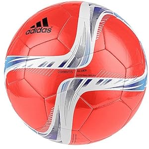adidas Performance Conext15 Glider Soccer Ball, Solar Red/Night Flash Purple/White, Size 5