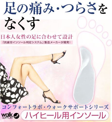 コンフォートラボ ハイヒール用インソール （S-M:22.5～24cm）3足セット