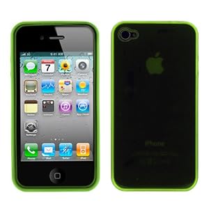 GTMax Transparent Green Durable Soft Gel Skin Cover Case for Apple iPhone 4 4G 16GB / 32GB 4th Generation