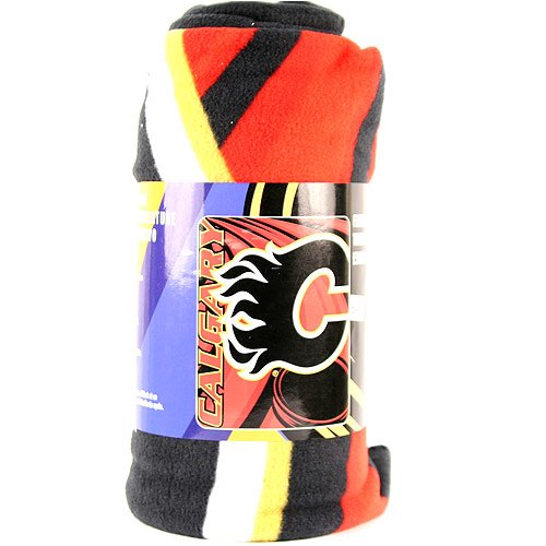Calgary Flames Fleece Blanket (Measures Approx. 50