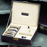 Brown Leather 4 Watch Jewelry Case