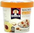 Quaker Real Medleys Peach Almond Oatmeal +,  (Pack of 12)
