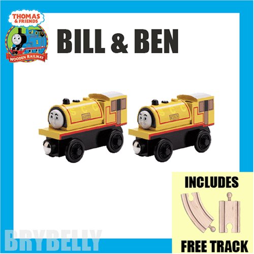 51QmYIVLciL Bill & Ben with Free Track from Thomas the Tank Engine and Friends Wooden Railway Train System