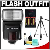 Bell & Howell Z480AF-S Digital Autofocus Zoom TTL Flash + Case + Tripod + Batteries + Cleaning Kit for Sony Alpha DSLR-A230, A290, A300, A330, A350, A380, A390, A450, A500, A550, A700, A850, A900 SLR Digital Cameras