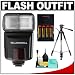 Bell & Howell Z480AF-S Digital Autofocus Zoom TTL Flash + Case + Tripod + Batteries + Cleaning Kit for Sony Alpha DSLR-A230, A290, A300, A330, A350, A380, A390, A450, A500, A550, A700, A850, A900 SLR Digital Cameras