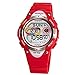 Oyang LED Waterproof 100m Sports Digital Watch for Children Girls Boys (Red)