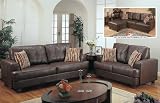 2pcs Modern Contemporary Leather Sofa, #BQ-KDS2461P1