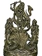 Lord Krishna Dancing on Kaliya Serpent Scupture Hindu Art Yoga Decor Statue Lord Krishna Dancing on Kaliya Serpent Scupture Hindu Art Yoga Decor Statue