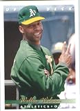 1993 Upper Deck # 417 Willie Wilson Oakland Athletics Baseball Card