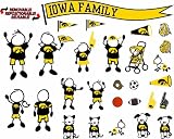 NCAA Iowa Hawkeyes Decal Family